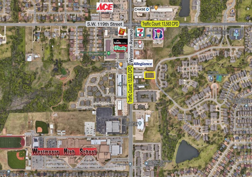 Land For Sale 12210 S. Western Avenue in Oklahoma City Point2